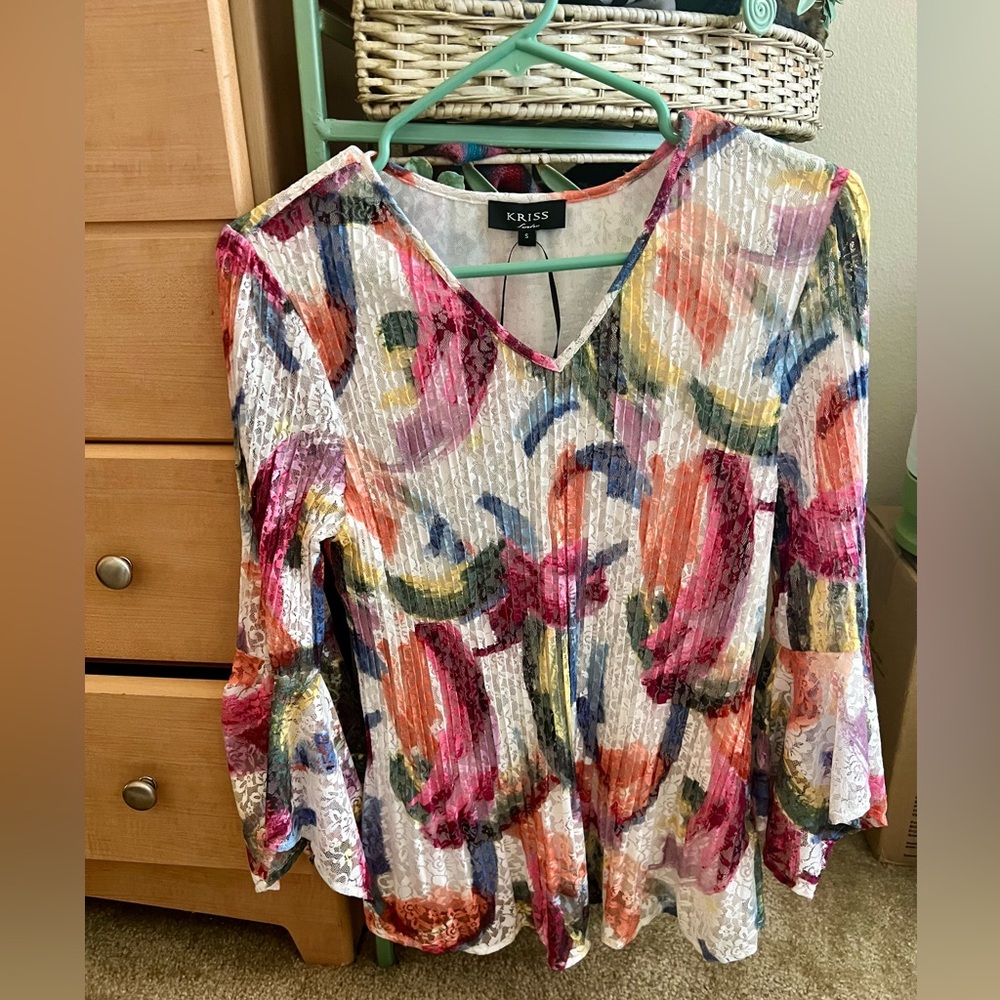 Multicolor top from Kriss of Sweden